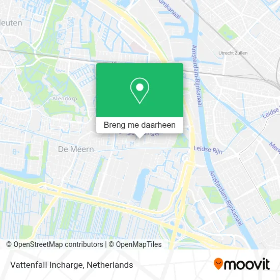 Vattenfall Incharge kaart