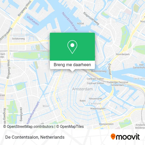 De Contentsalon kaart