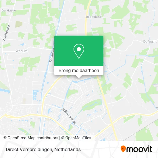 Direct Verspreidingen kaart