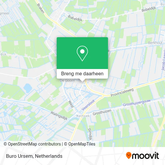 Buro Ursem kaart