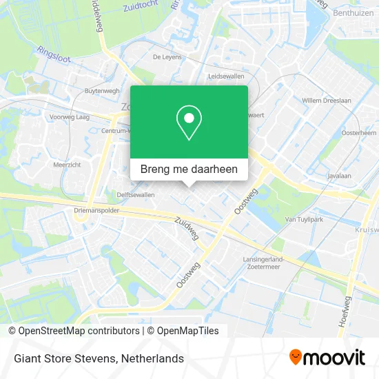 Giant Store Stevens kaart