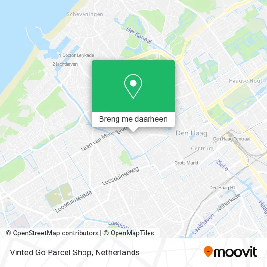 Vinted Go Parcel Shop kaart