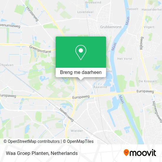 Waa Groep Planten kaart