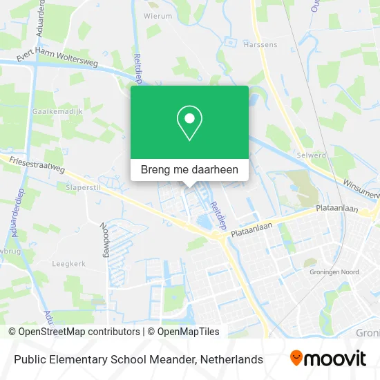 Public Elementary School Meander kaart