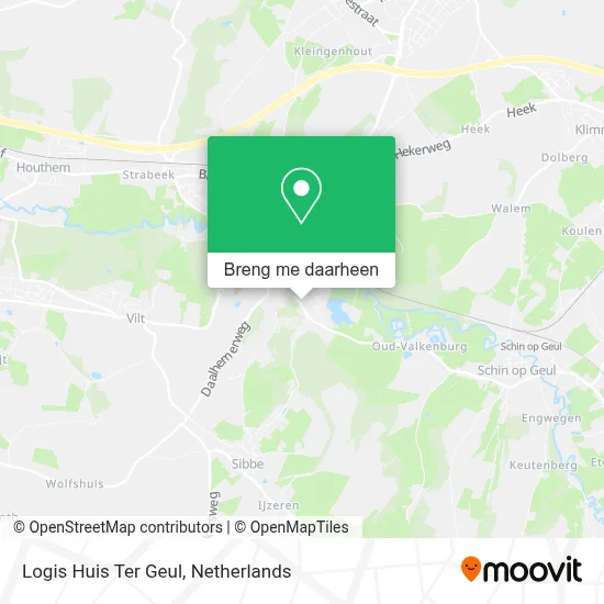 Logis Huis Ter Geul kaart