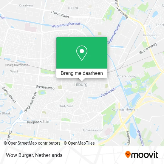 Wow Burger kaart