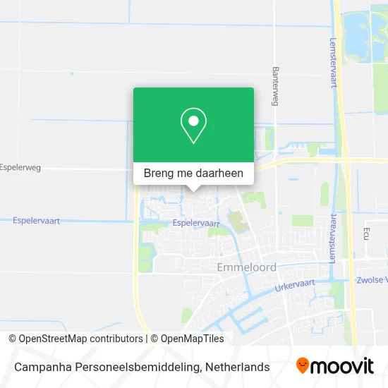 Campanha Personeelsbemiddeling kaart