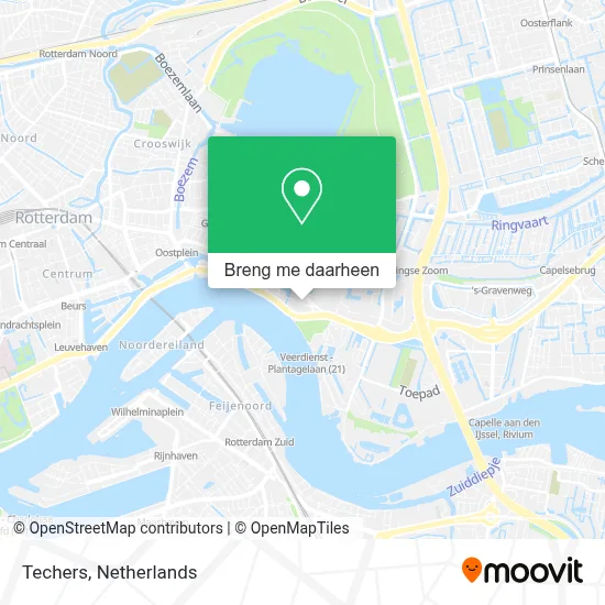 Techers kaart