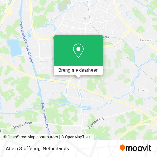 Abeln Stoffering kaart