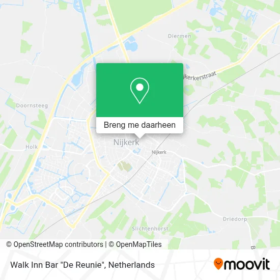 Walk Inn Bar "De Reunie" kaart