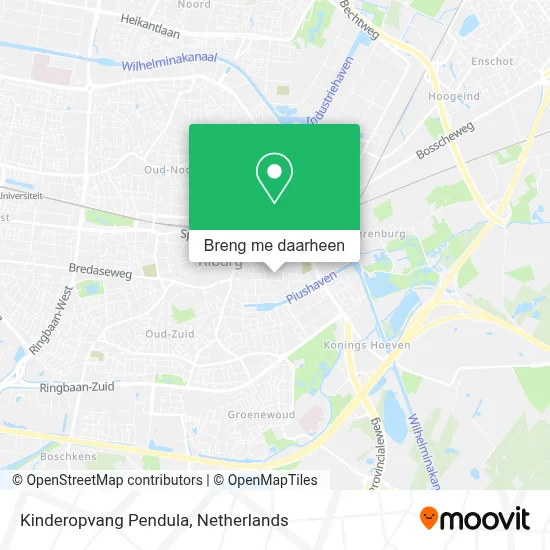 Kinderopvang Pendula kaart