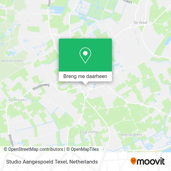 Studio Aangespoeld Texel kaart