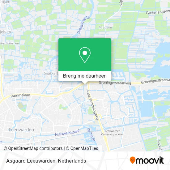 Asgaard Leeuwarden kaart
