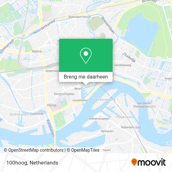 100hoog kaart