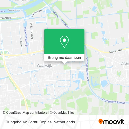 Clubgebouw Cornu Copiae kaart