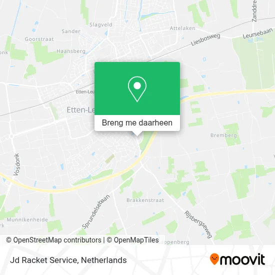 Jd Racket Service kaart