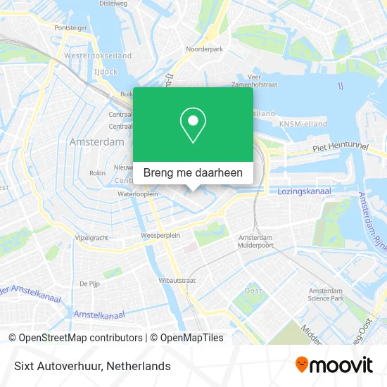 Sixt Autoverhuur kaart