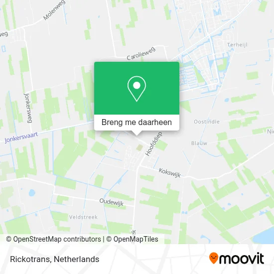 Rickotrans kaart