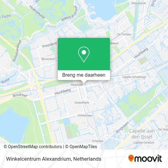Winkelcentrum Alexandrium kaart