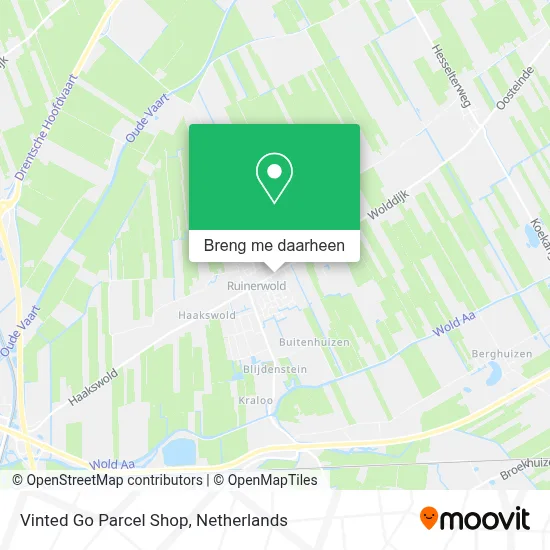 Vinted Go Parcel Shop kaart