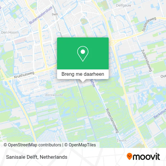Sanisale Delft kaart