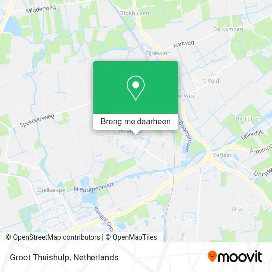 Groot Thuishulp kaart