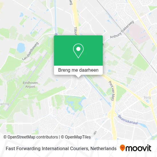 Fast Forwarding International Couriers kaart