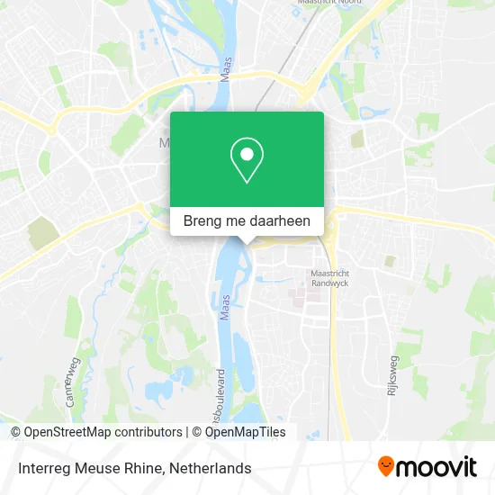 Interreg Meuse Rhine kaart