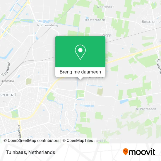Tuinbaas kaart