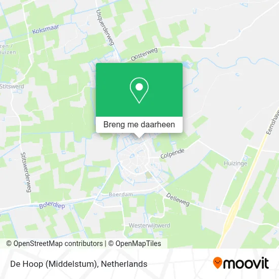De Hoop (Middelstum) kaart