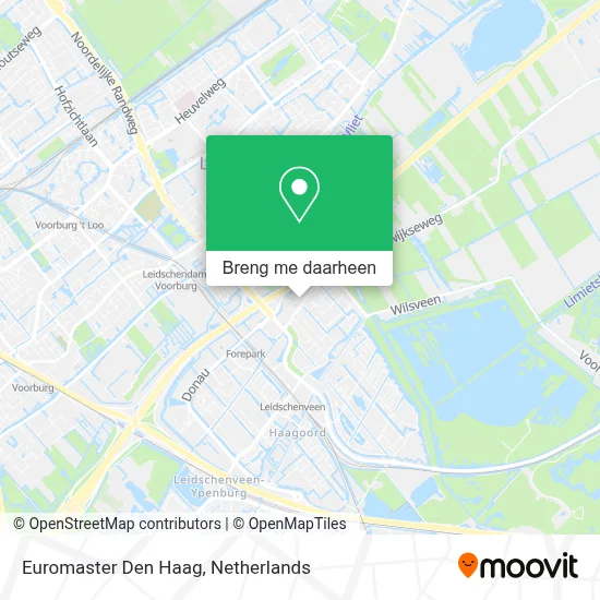 Euromaster Den Haag kaart