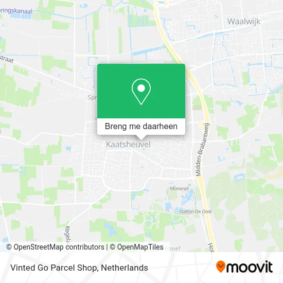 Vinted Go Parcel Shop kaart