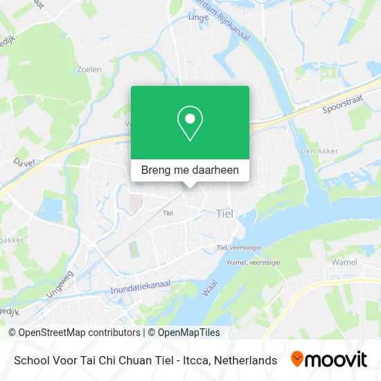 School Voor Tai Chi Chuan Tiel - Itcca kaart