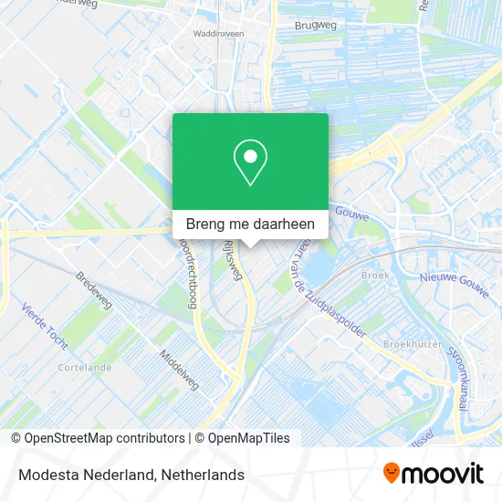 Modesta Nederland kaart