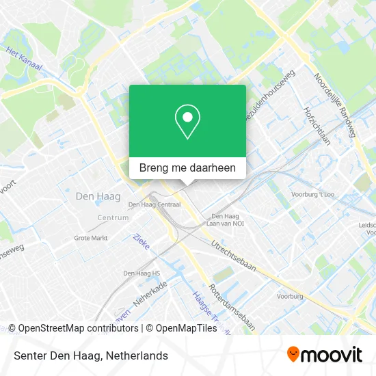 Senter Den Haag kaart