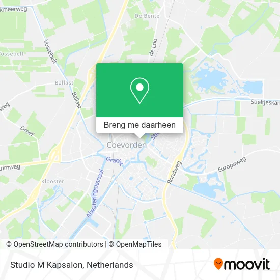 Studio M Kapsalon kaart