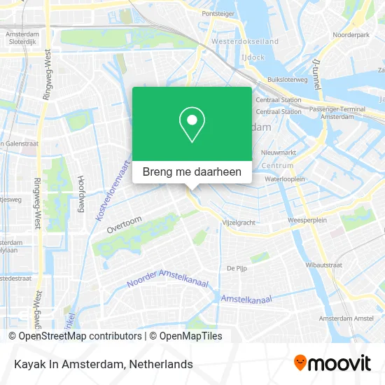 Kayak In Amsterdam kaart