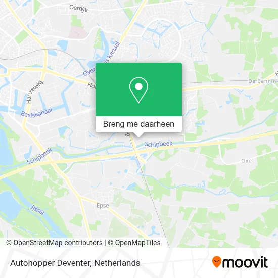 Autohopper Deventer kaart