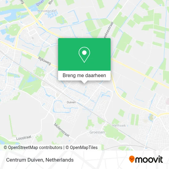Centrum Duiven kaart
