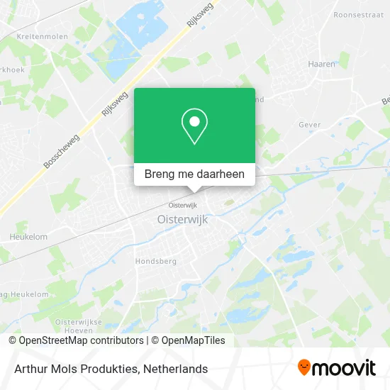 Arthur Mols Produkties kaart