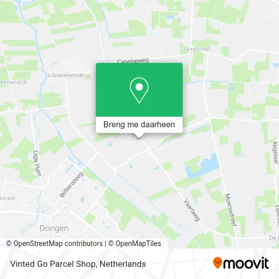 Vinted Go Parcel Shop kaart
