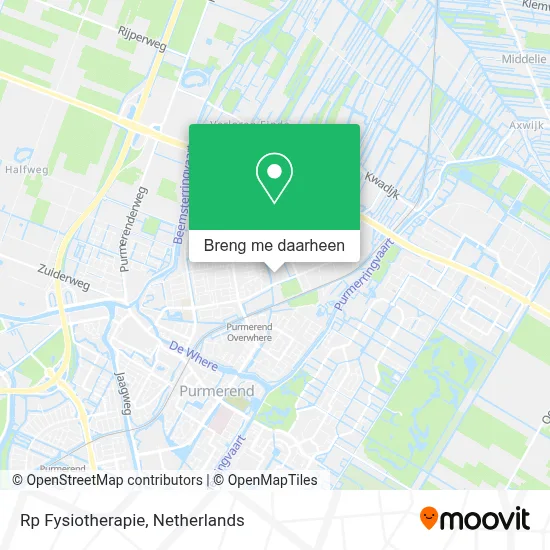 Rp Fysiotherapie kaart