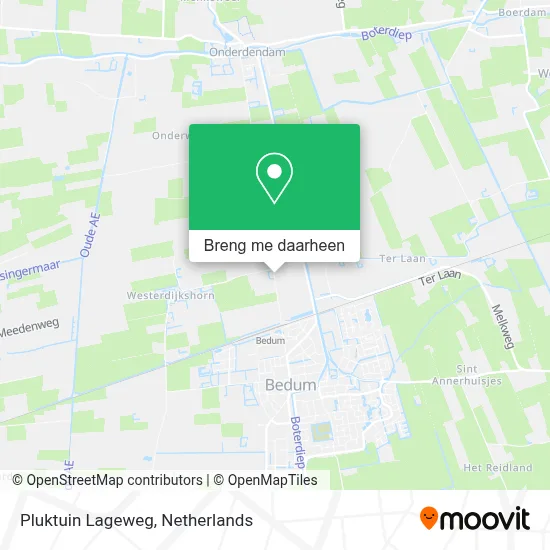 Pluktuin Lageweg kaart