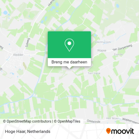 Hoge Haar kaart