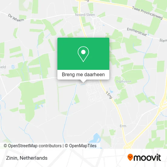 Zinin kaart