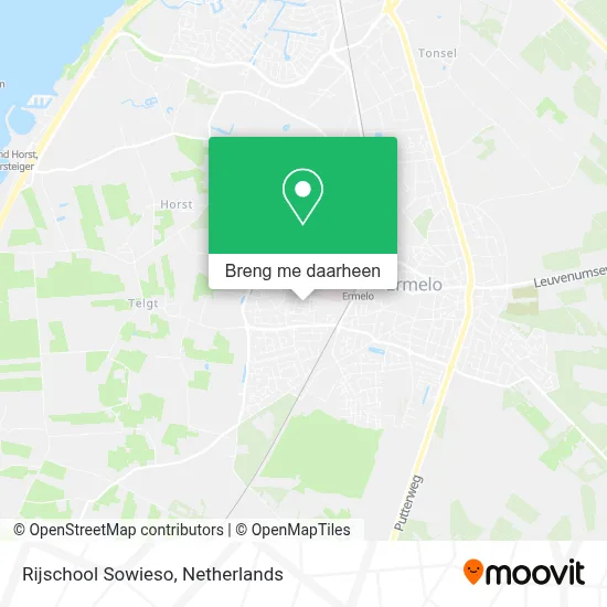 Rijschool Sowieso kaart