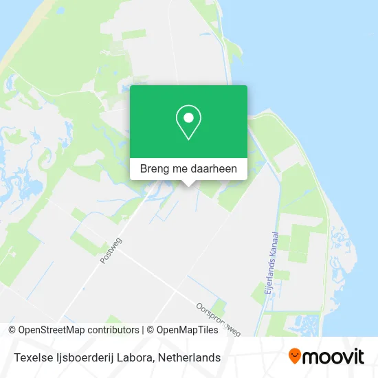 Texelse Ijsboerderij Labora kaart