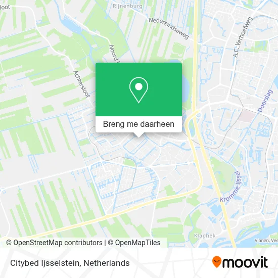 Citybed Ijsselstein kaart