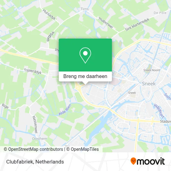 Clubfabriek kaart