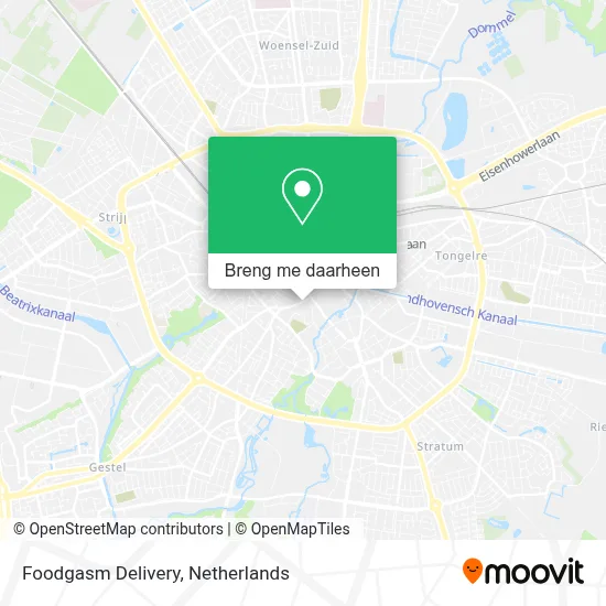 Foodgasm Delivery kaart